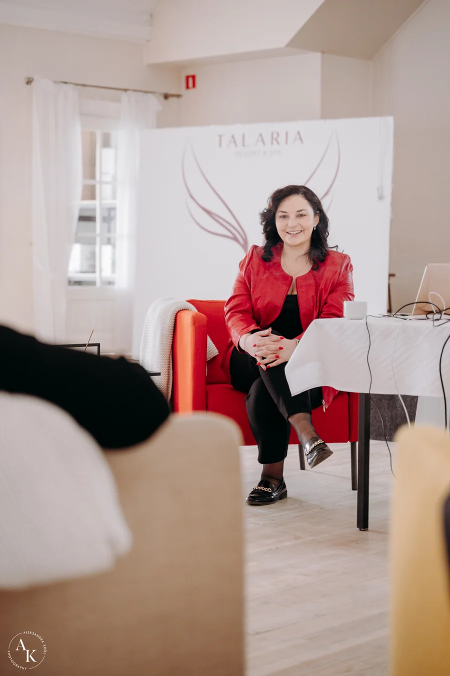 Lek. Natalia Żak podczas spotkania w Talaria Resort & Spa